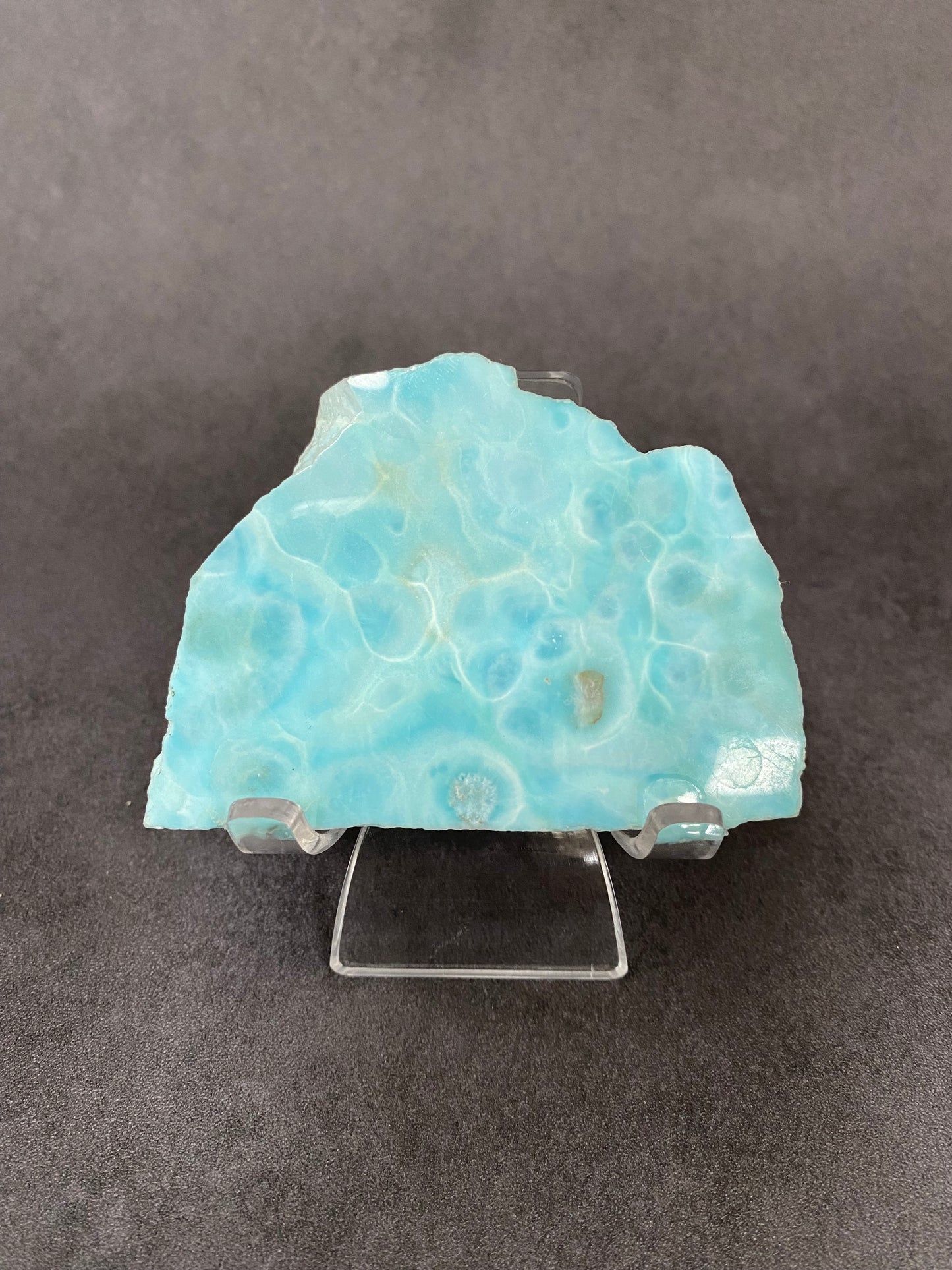 Polished Larimar Slab