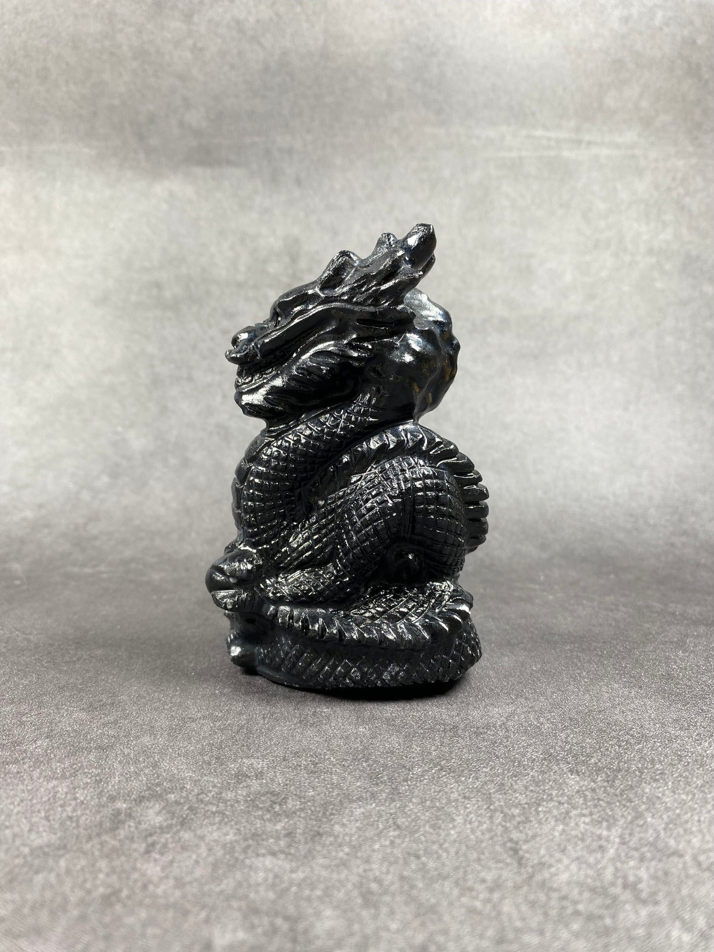 Black Chinese Dragon Carving