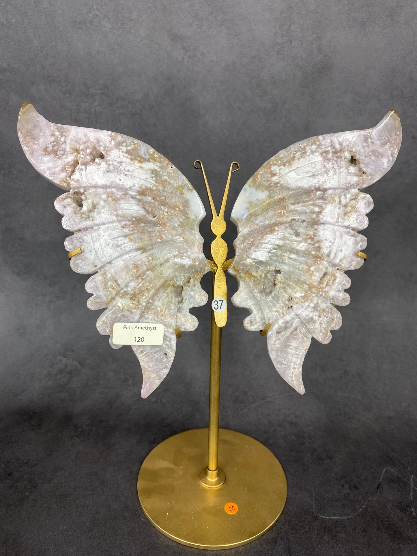 Druzy Pink Amethyst Wing